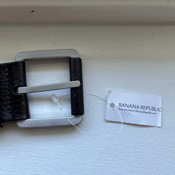 Banana Republic wide leather belt. - Picture 4 of 8